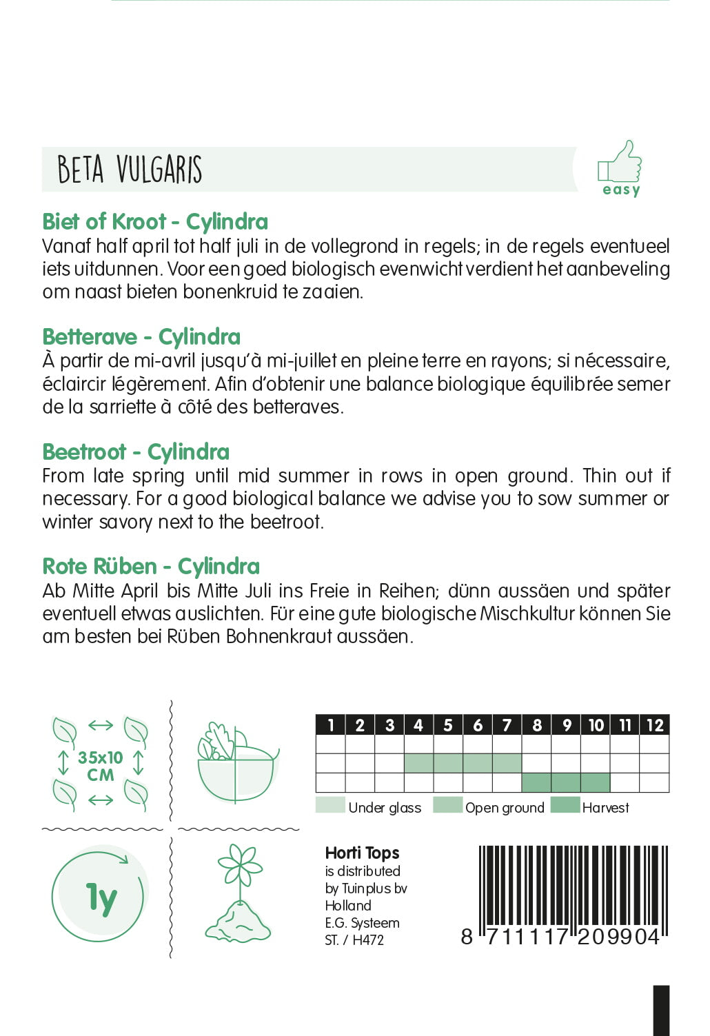 HT Bieten Cylindra, Halflange