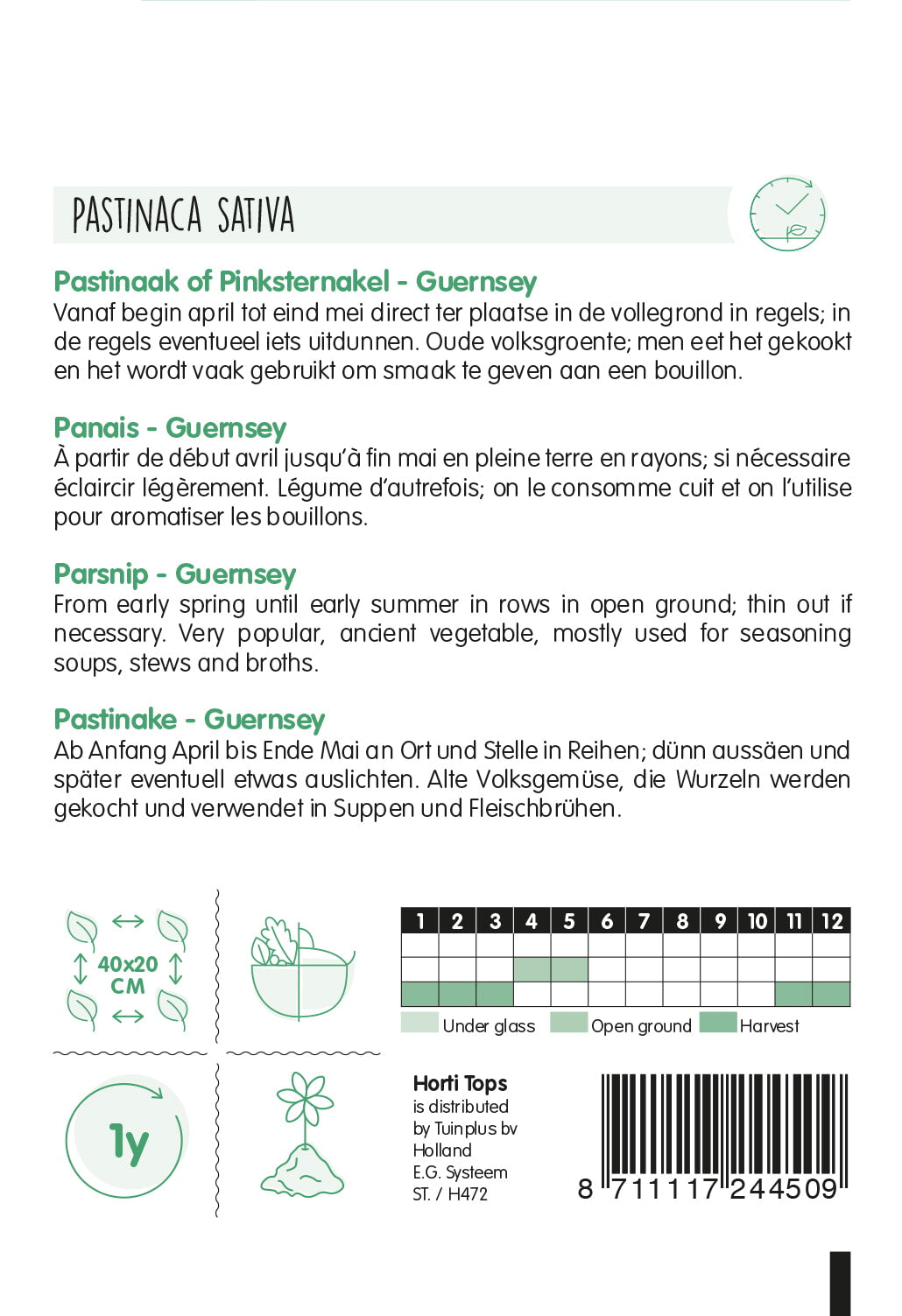 HT Pastinaak Guernsey (Pinksternakel)