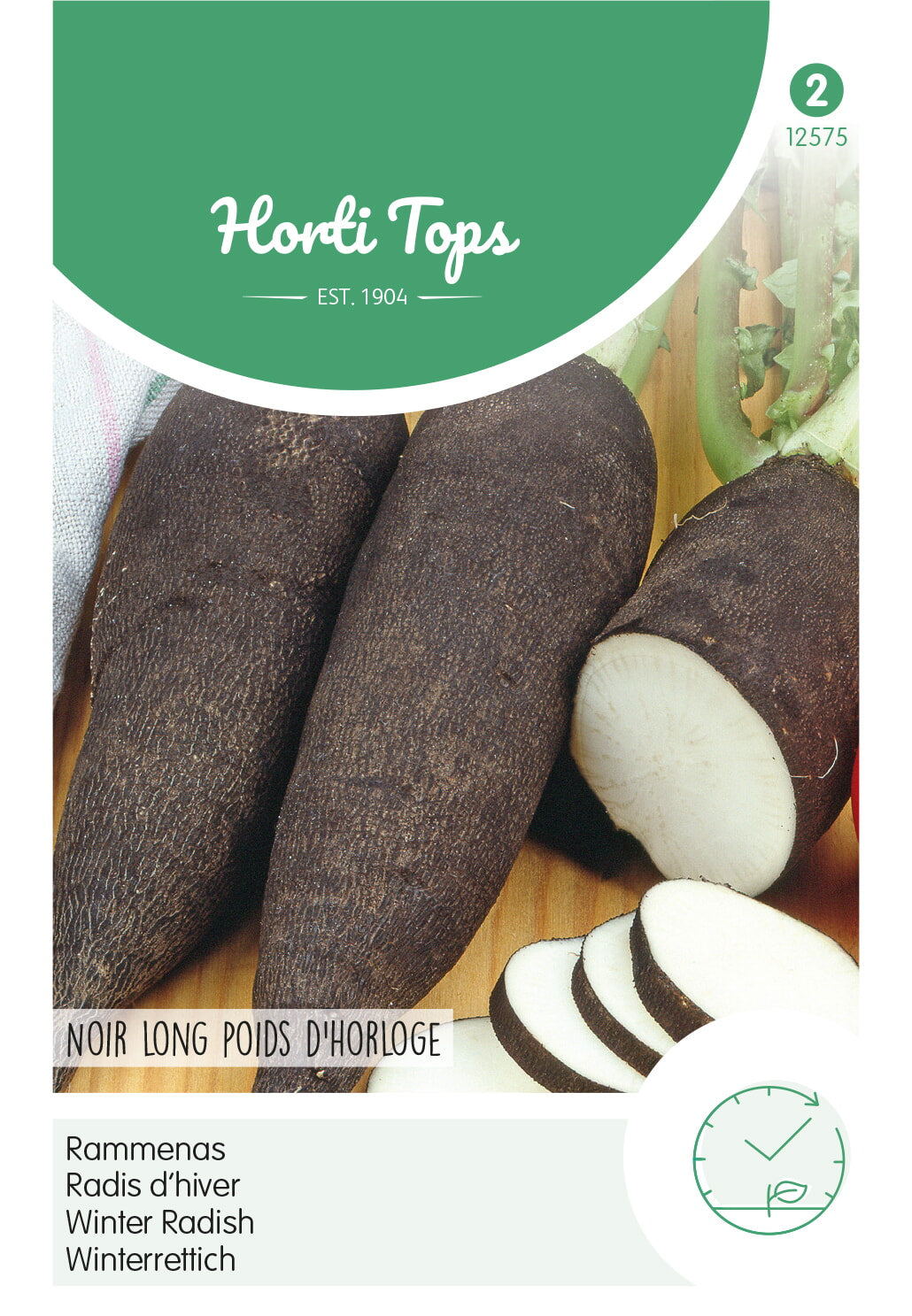 HT Rammenas Poids D'Horloge Type Lange Zwarte