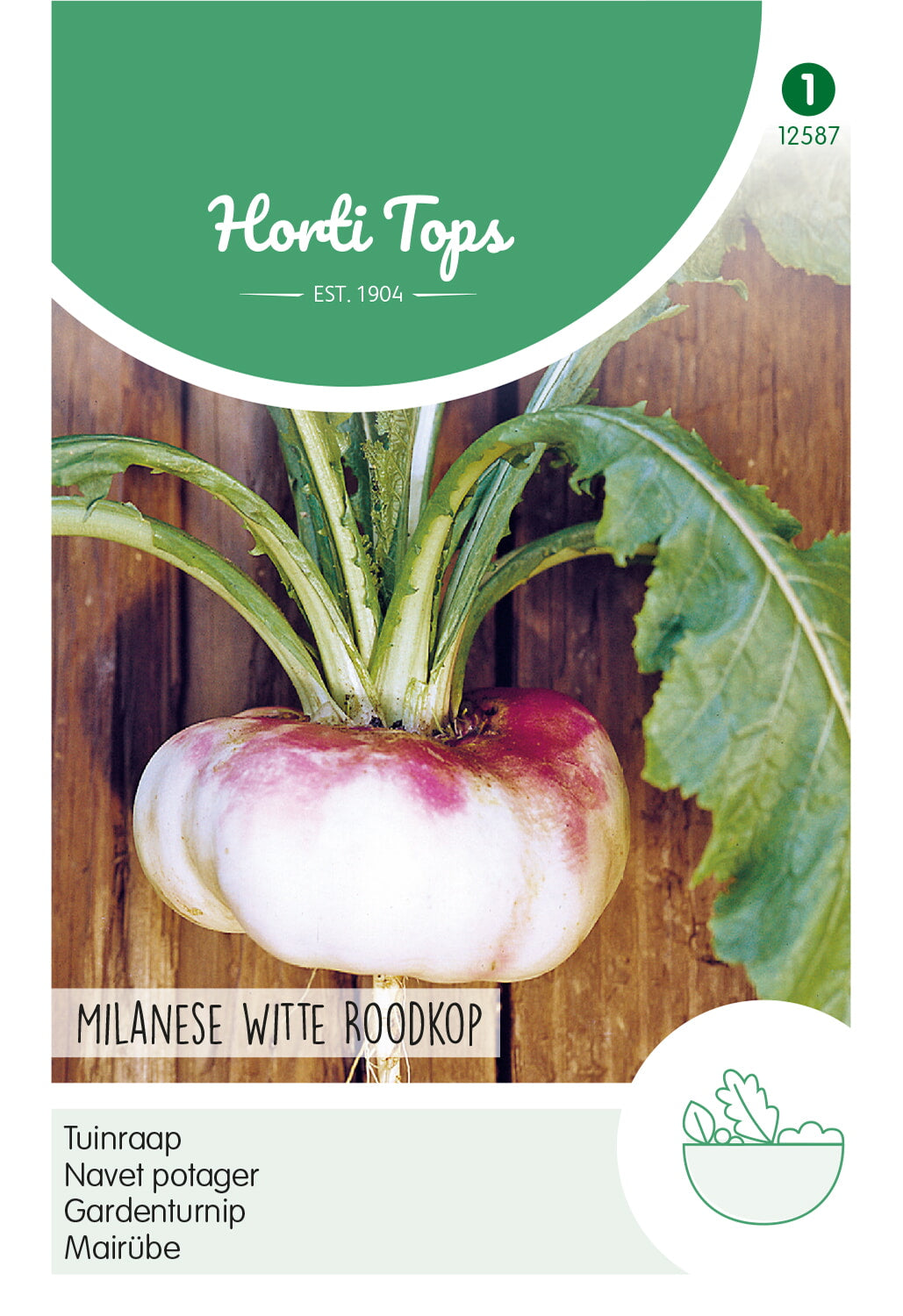 HT Rapen Milanese (platte) Witte Roodkop