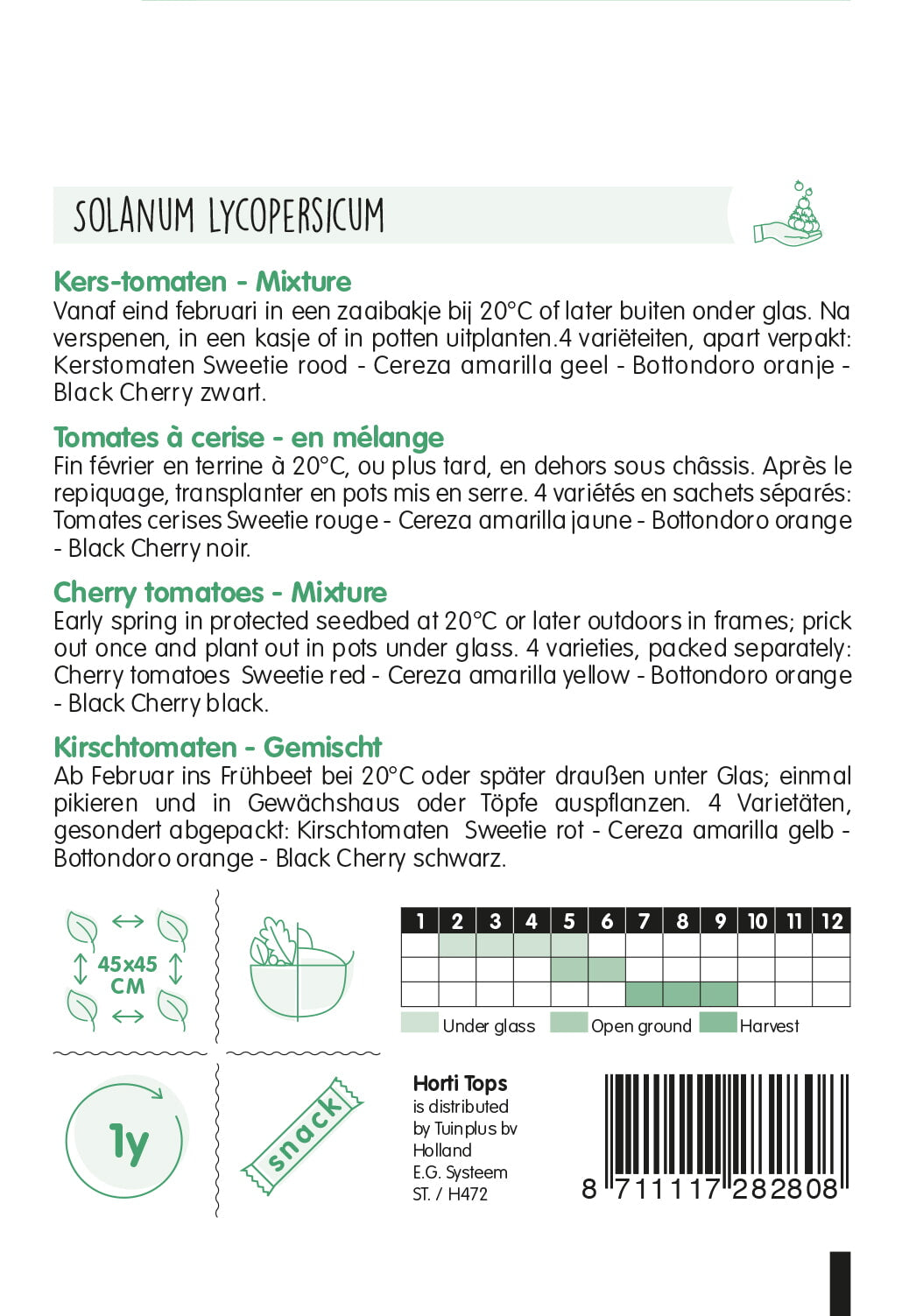 HT Tomaten Cherry - 4 kleuren