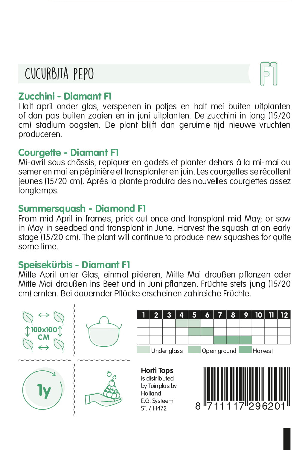 HT Courgette Diamant F1