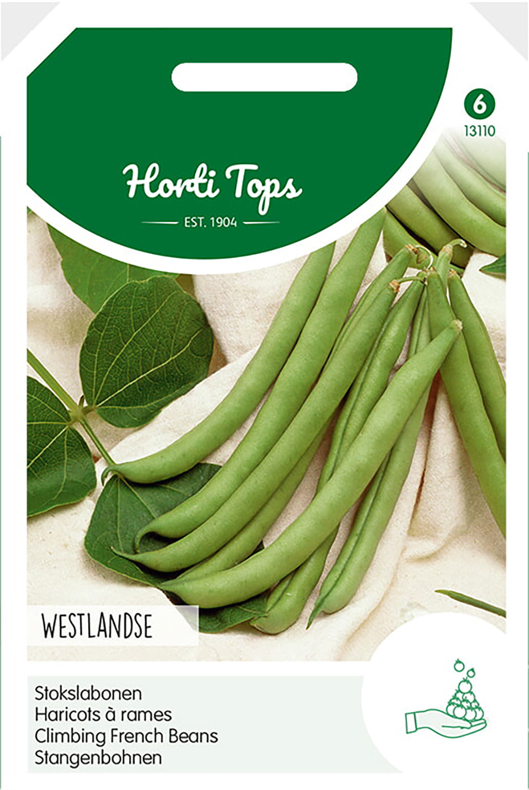 Stokslabonen Westlandse Dubbele, zonder draad, 100g