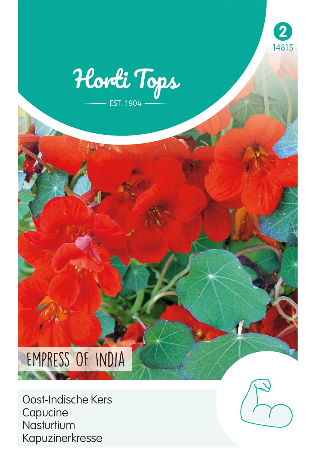 HT Tropaeolum, Oost-Indische Kers Empress Of India