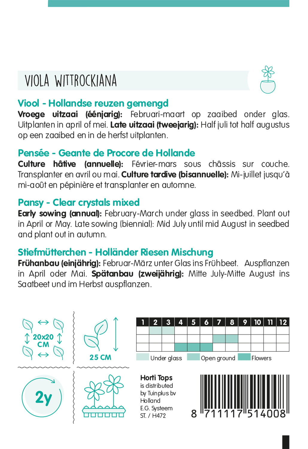 HT Viola, Viool Hollandse Reuzen gemengd