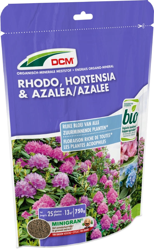 DCM Meststof Rhodo, Hortensia & Azalea 0,75 kg 13m2