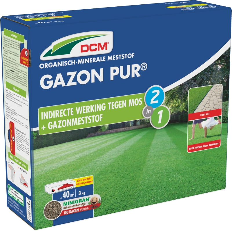 DCM Meststof Gazon Pur® 3 kg 40m2