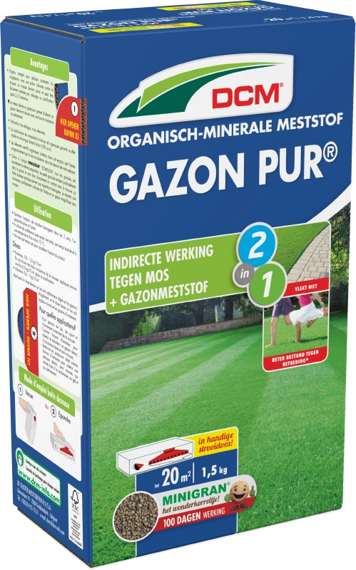 DCM Meststof Gazon Pur® 1,5 kg 20m2