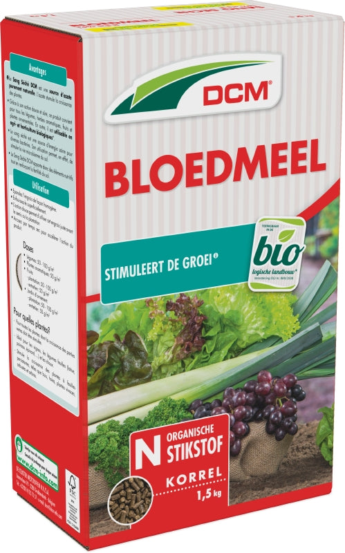 DCM Bloedmeel 1,5 kg 30m2