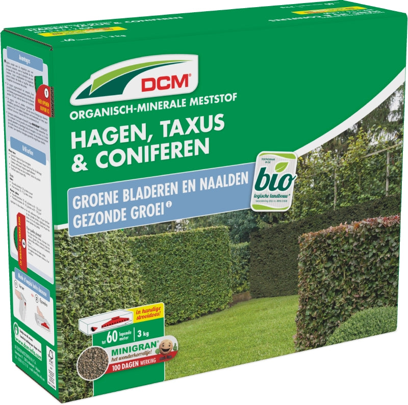 DCM Meststof Hagen, Taxus & Coniferen 3 kg 60m