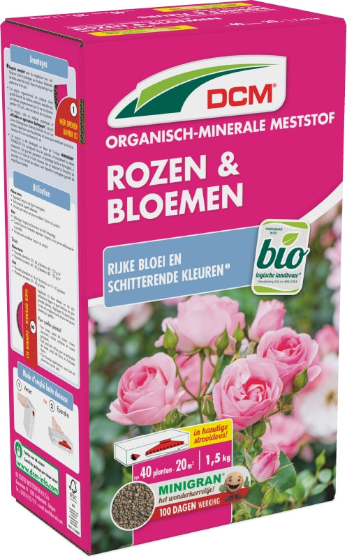 DCM Meststof Rozen & Bloemen 1,5 kg 20m2