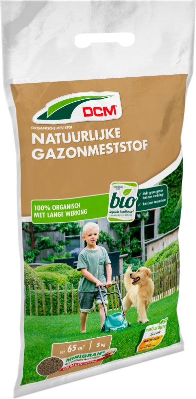 DCM Natuurlijke Gazonmeststof 5 kg 65m2