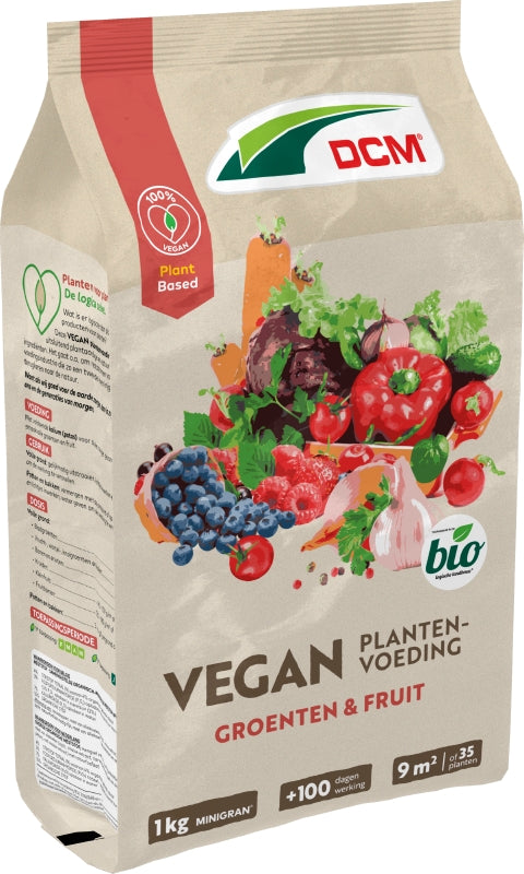 DCM Vegan Plantenvoeding Groenten & Fruit 1 kg 9m2