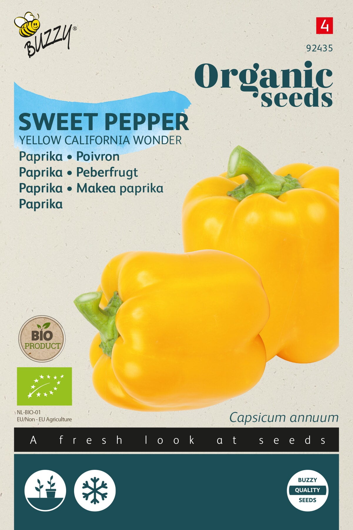 Buzzy® Organic Paprika Yellow California Wonder (BIO)