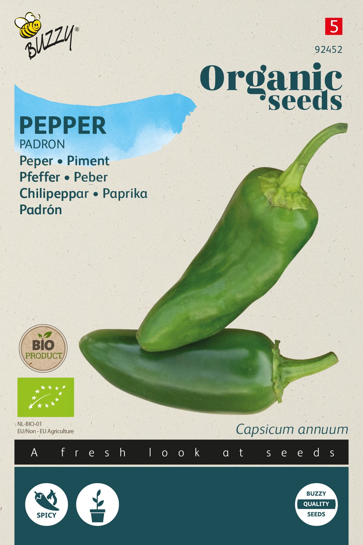 Buzzy® Organic Peper Padron (BIO)