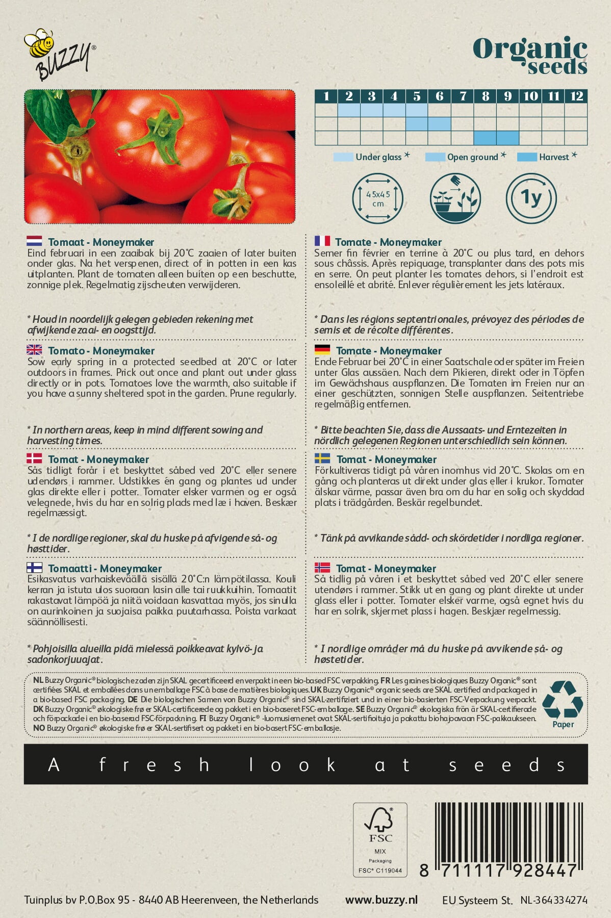 Buzzy® Organic Tomaat Moneymaker