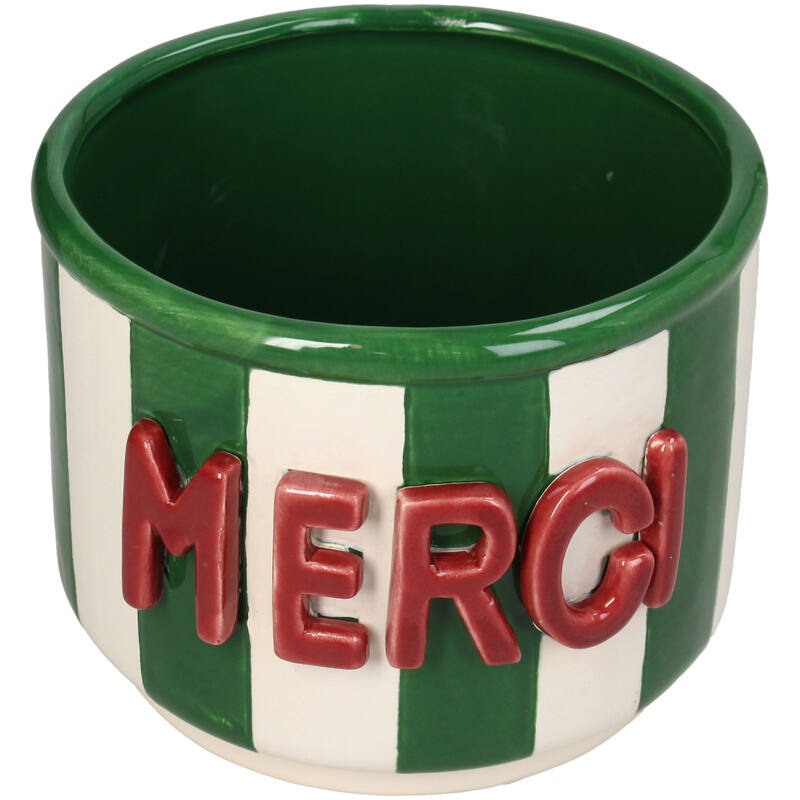 Bloempot Merci Dolomiet Multi 14,2x14,2x11,5cm