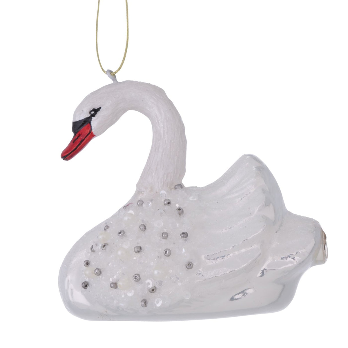 Kerstzwaan wit met bobbel