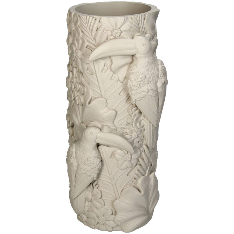 Vaas Vogel Polyresin Beige 13,5x13,5x29,5cm