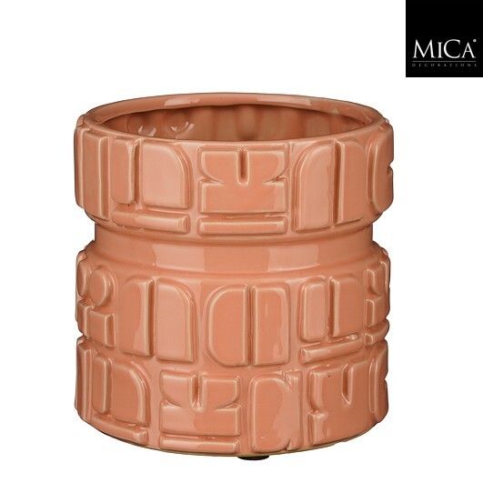Yukon pot rond roze - h20xd20cm