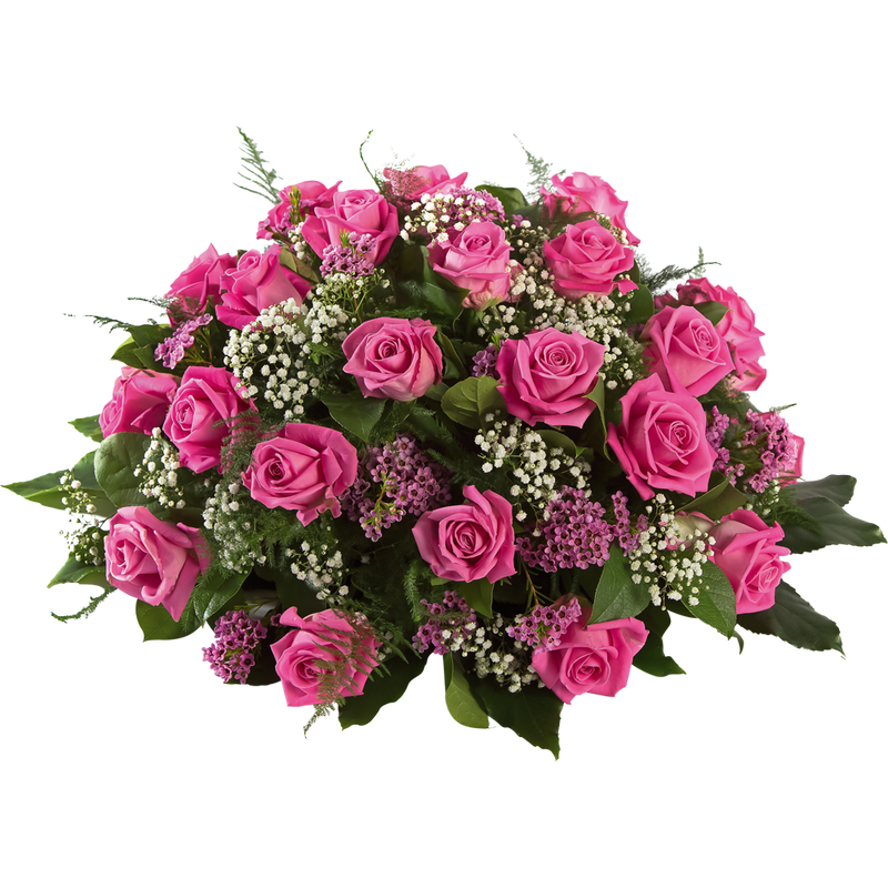 Biedermeier roze roos